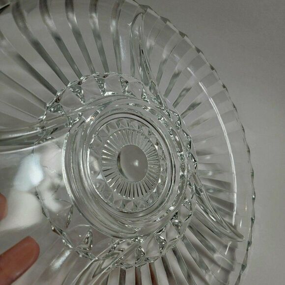 Vintage Indiana Glass 5 Section Serving Tray Plate - Picture 4 of 7
